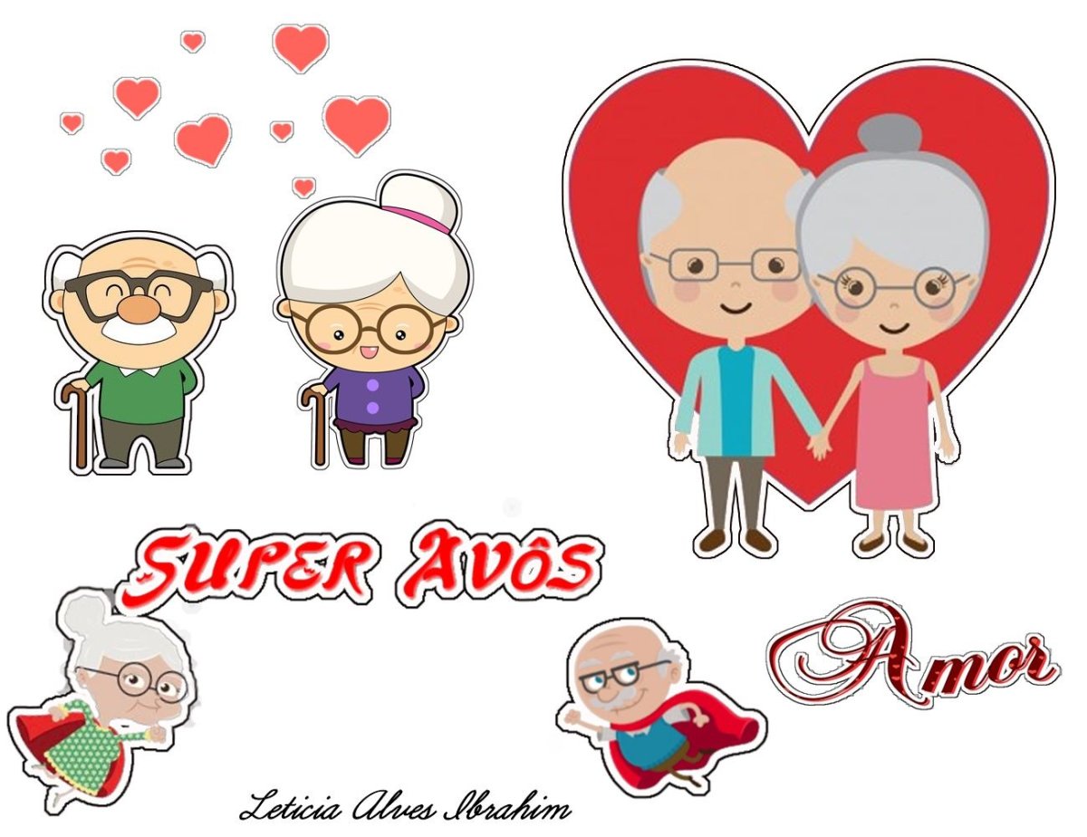 Бабушка и дедушка мультяшные