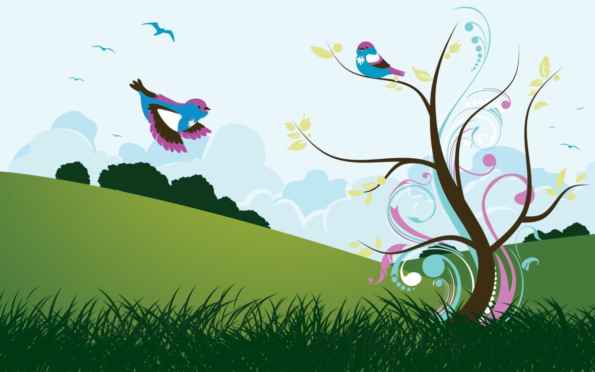 Фон для презентации птицы