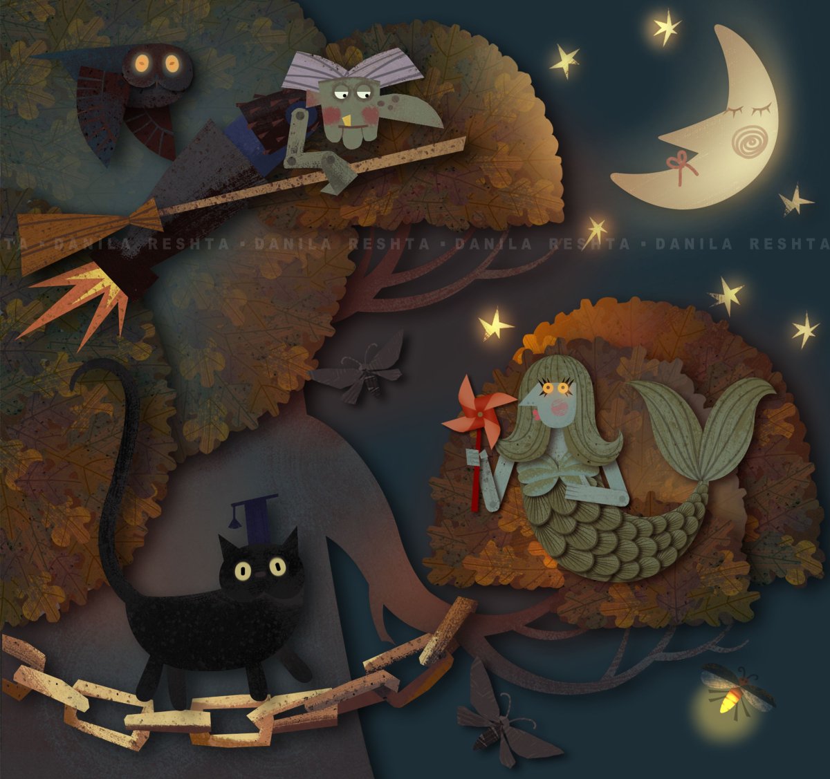 У Лукоморья дуб зеленый картинки