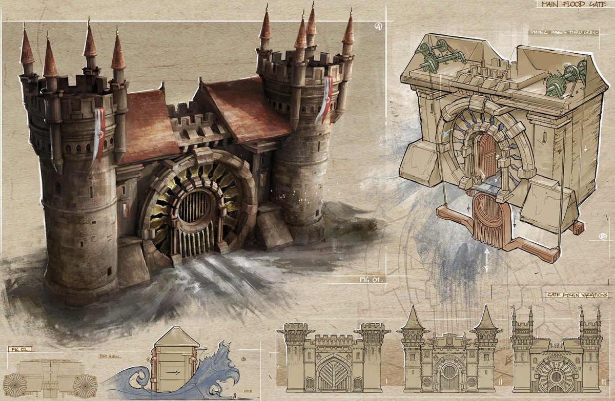 Средневековый замок концепт