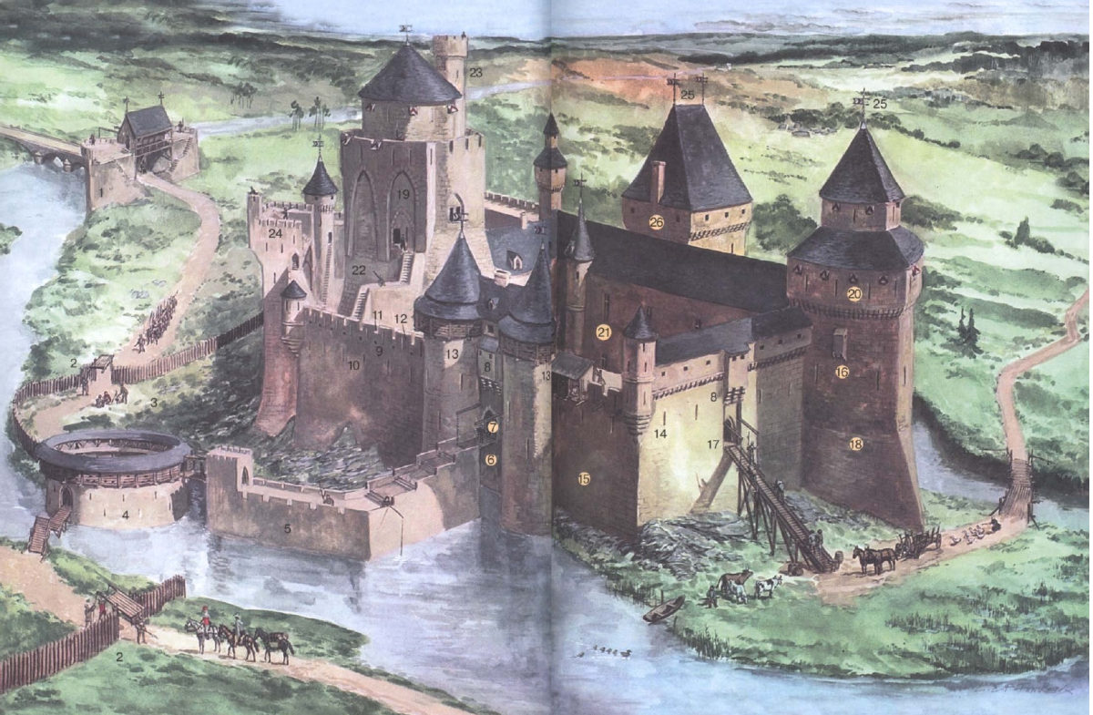 Рыцарский замок 11-13 века