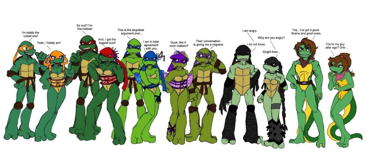 Черепашки ниндзя вся команда Никелодеон