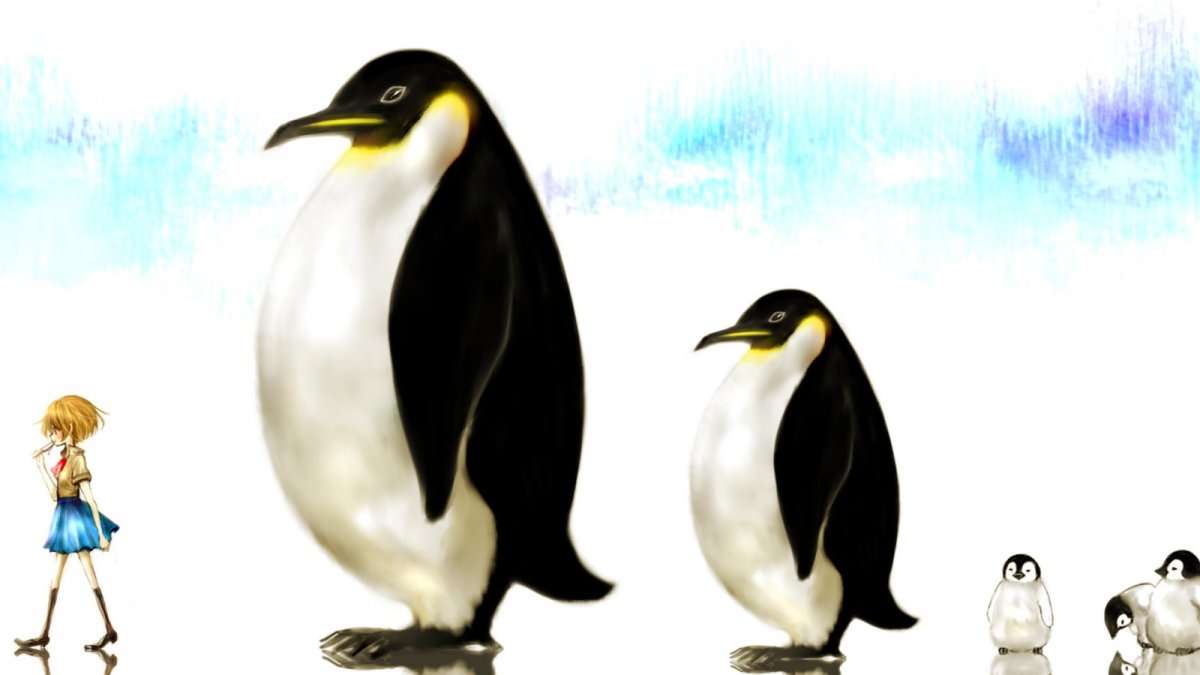Семья пингвинов рисунок