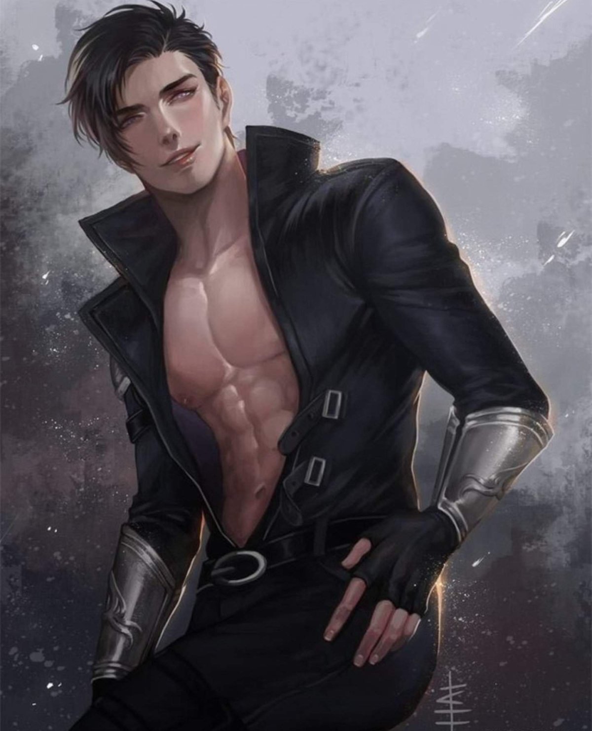 Виктор Ван арт вампир брюнет