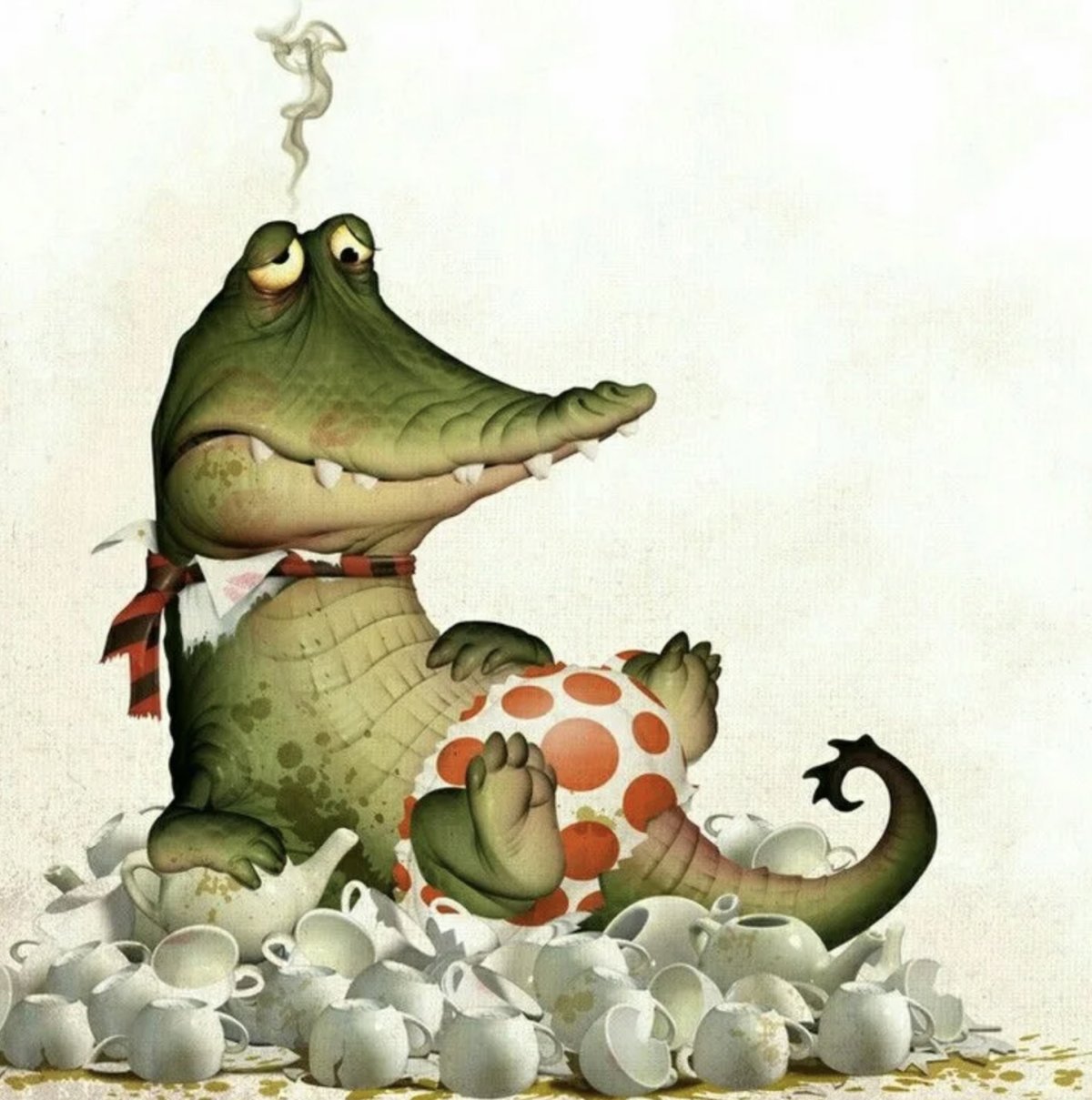 Забавный крокодил