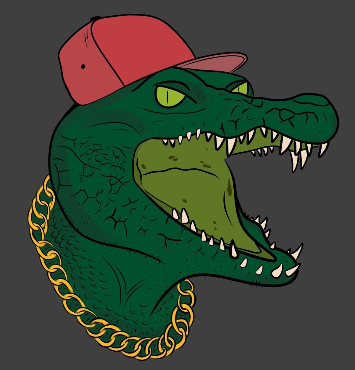 Крокодил в кепке