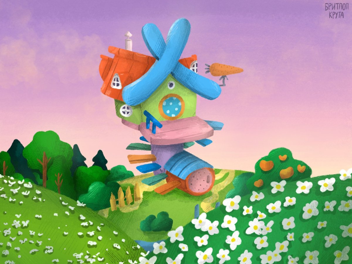 Смешарики домик Кроша