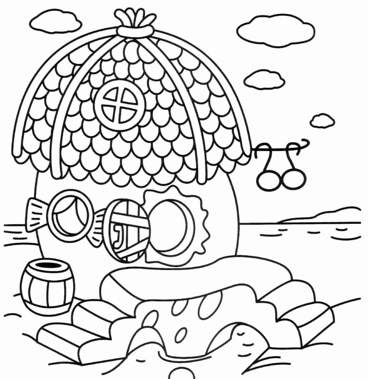 Смешарики домик ежика