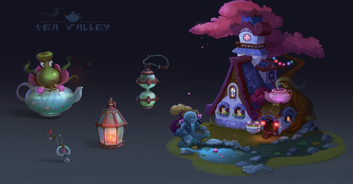 Tea House game Art