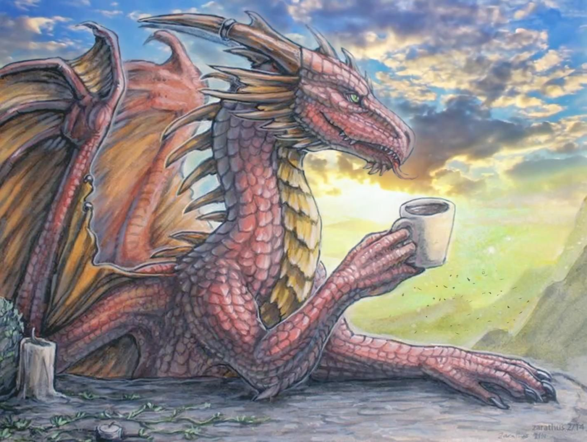 Дракон с чаем