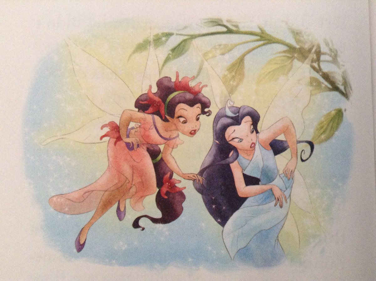 Девочка с крыльями в цветах мульт