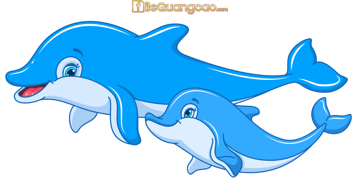 Дельфин мультяшный