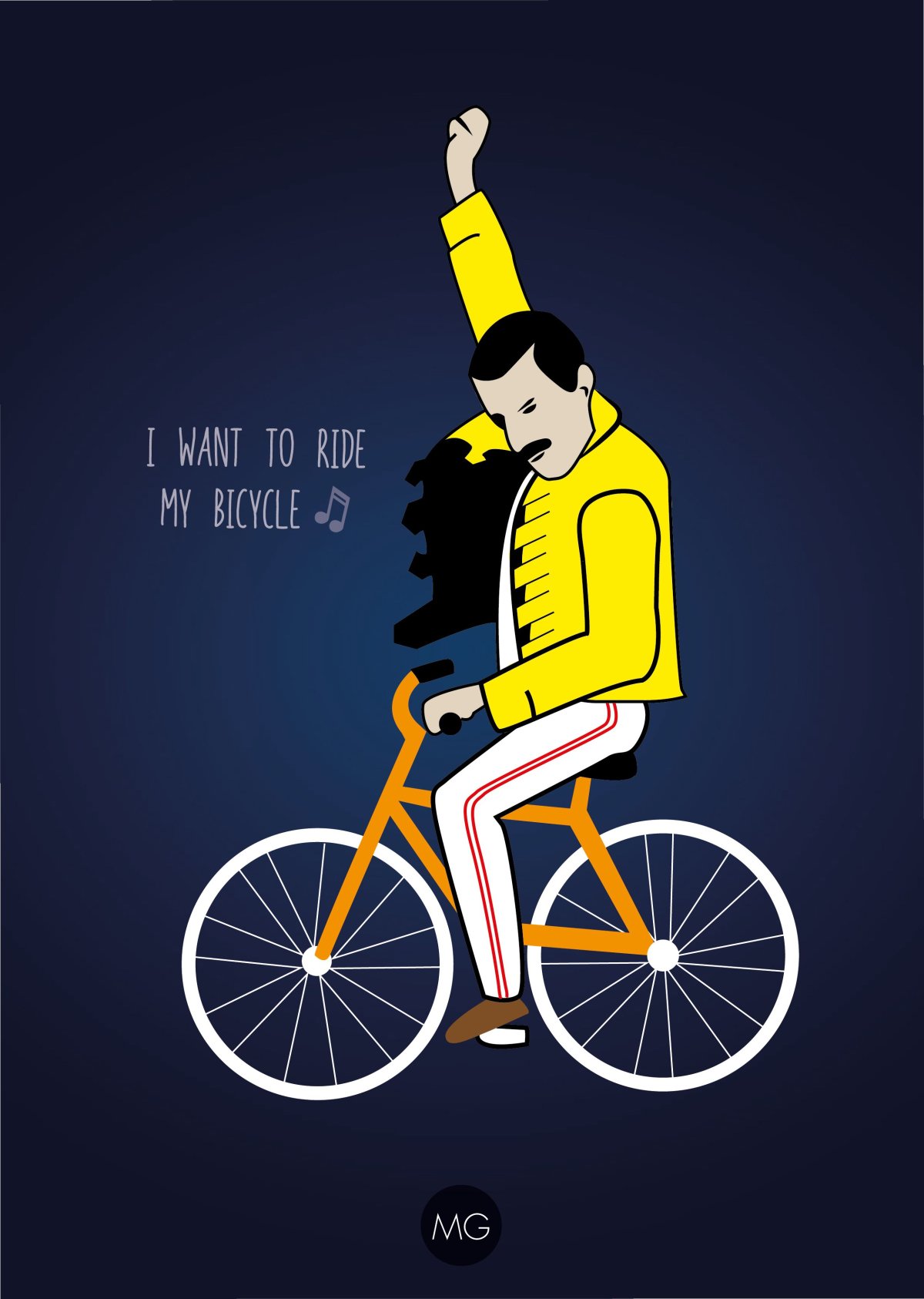 Велосипедист карикатура