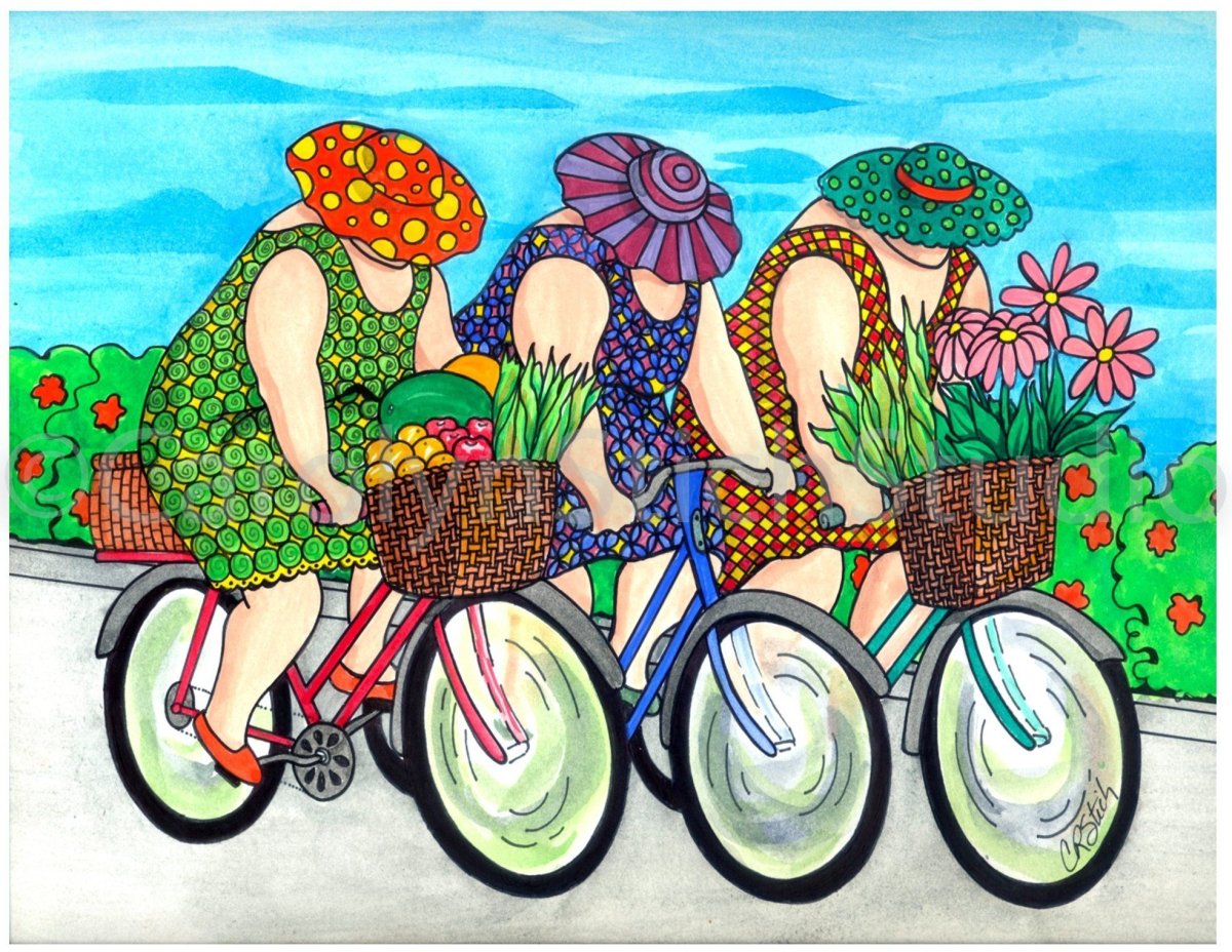 Веселая старушка на Велике