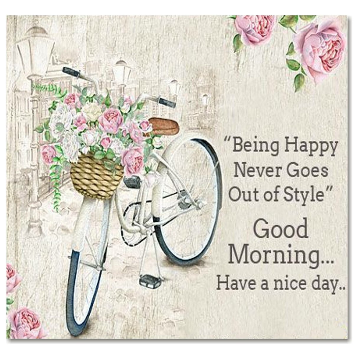 Good morning открытка Винтаж