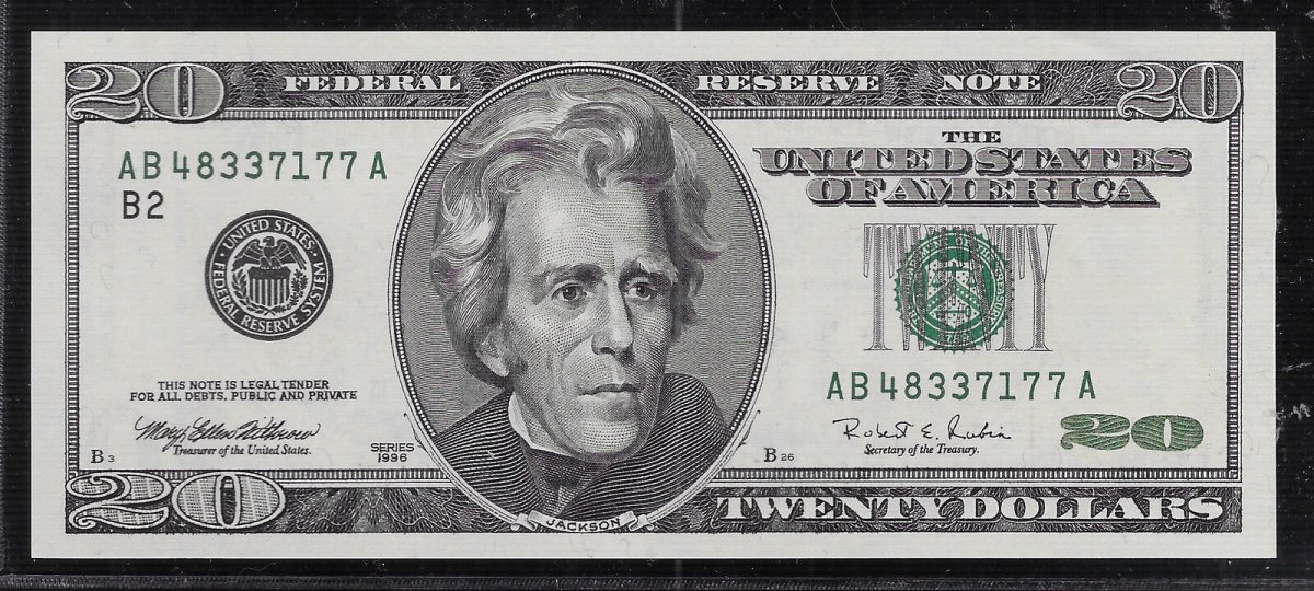 20 Долларов США 1996