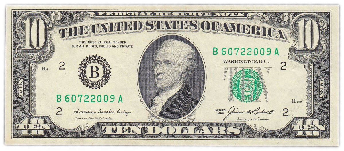 Купюра 5 долларов США