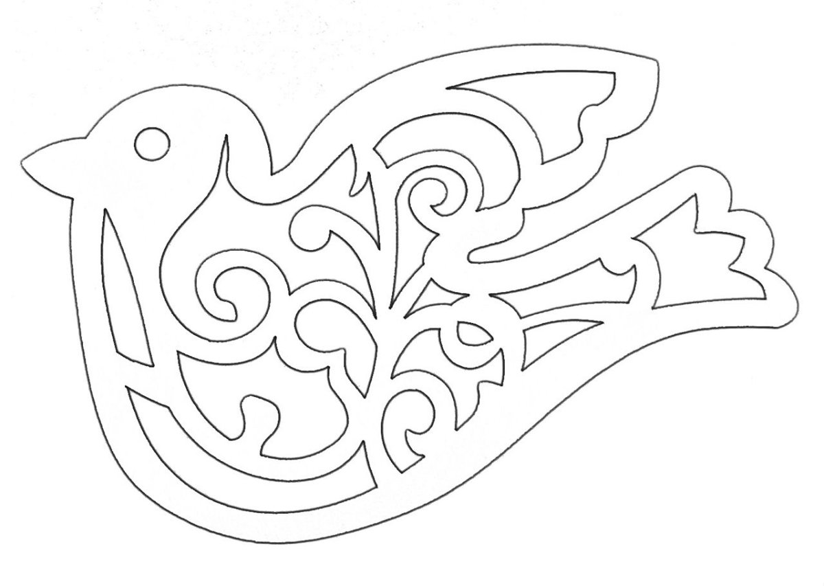 Ажурный трафарет для вырезания