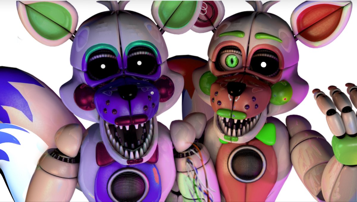 ФНАФ лолбит и фантайм Фокси