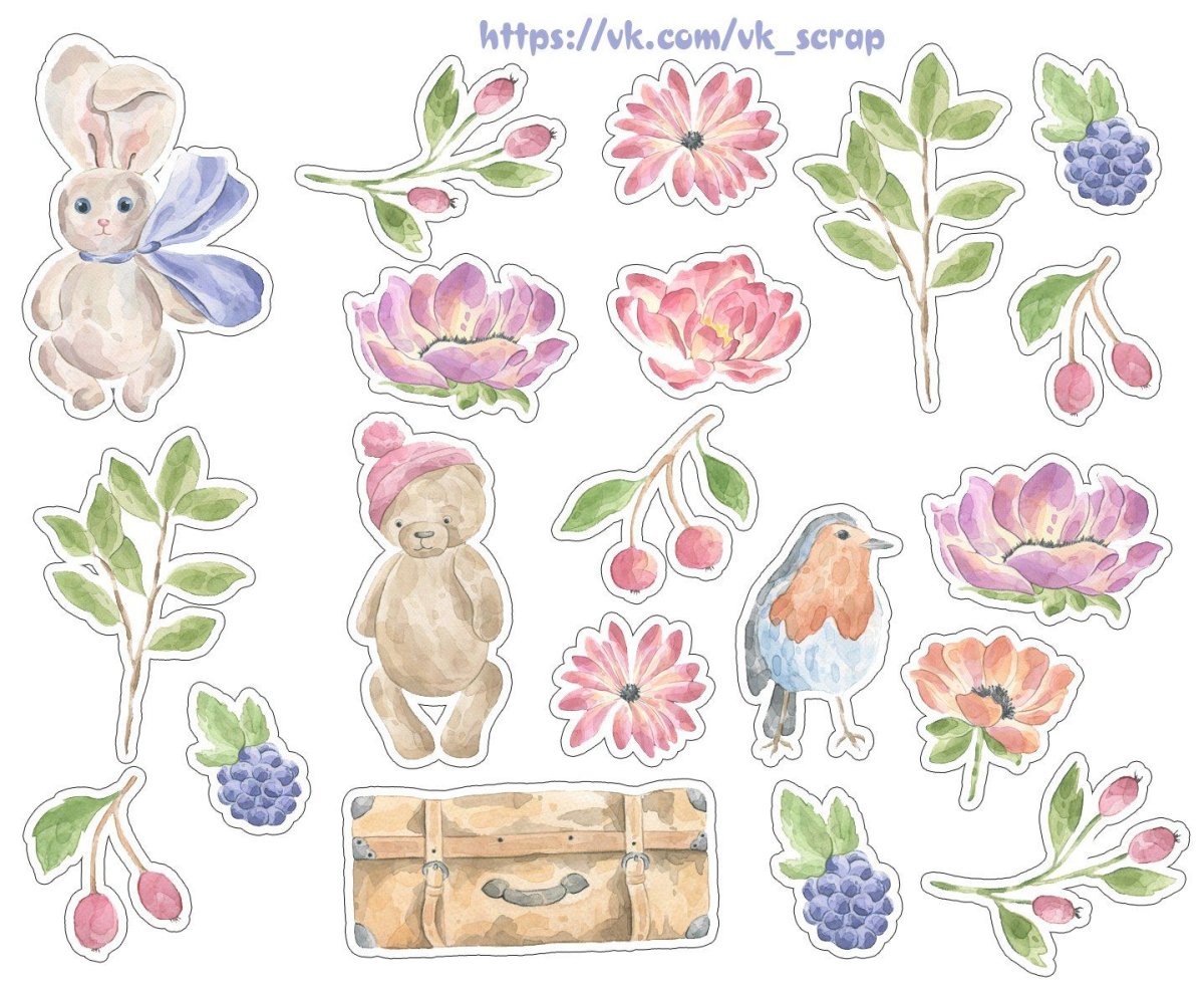 Наклейки для скрапбукинга