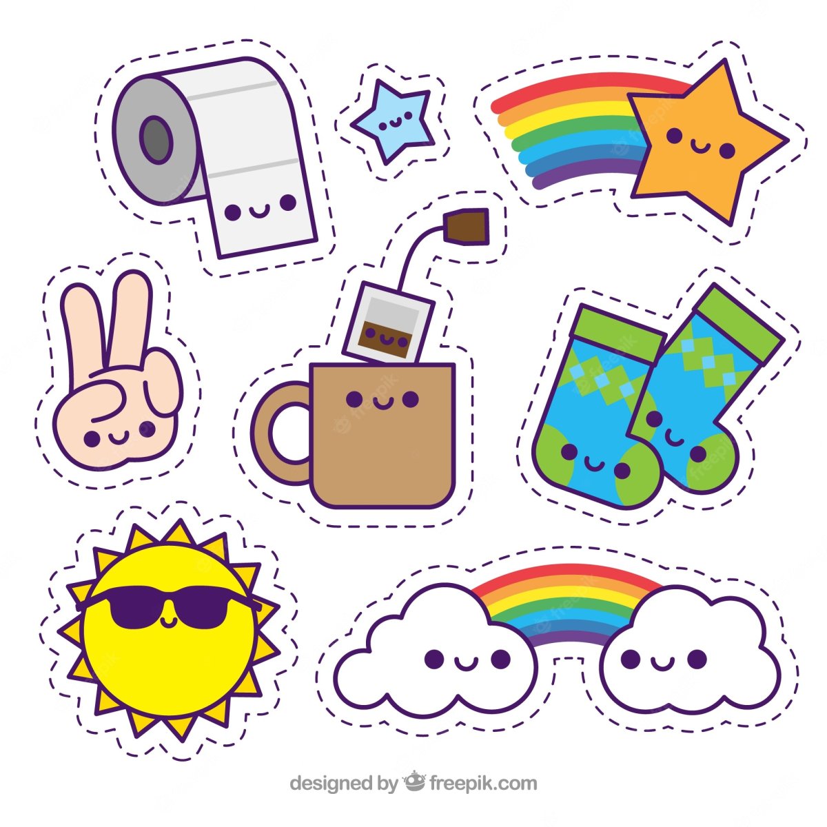 Маленькие наклейки