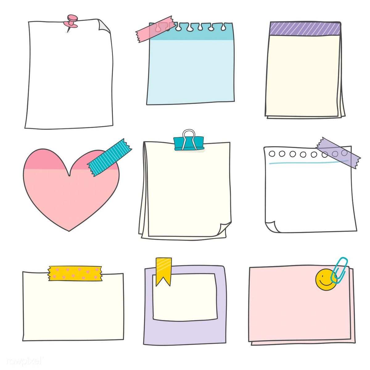 Красивые наклейки для ежедневника