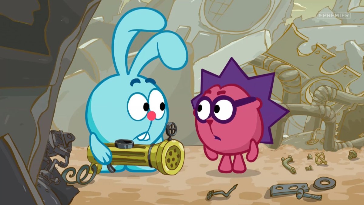 Нюша Крош и Ежик