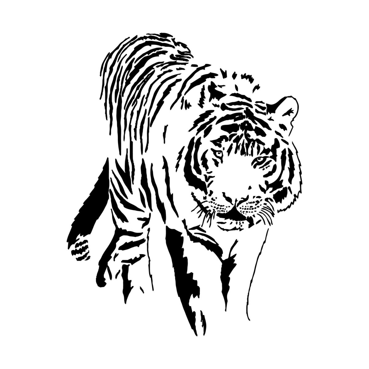 Тигр векторный рисунок