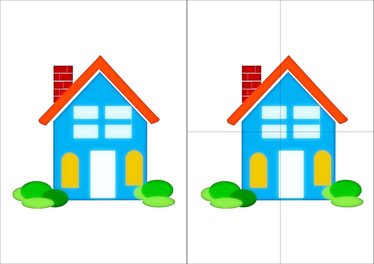 Дом карточки для дошкольников