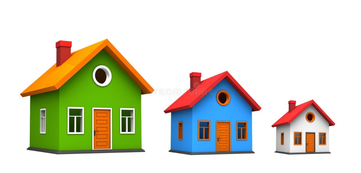 Большой и маленький домик