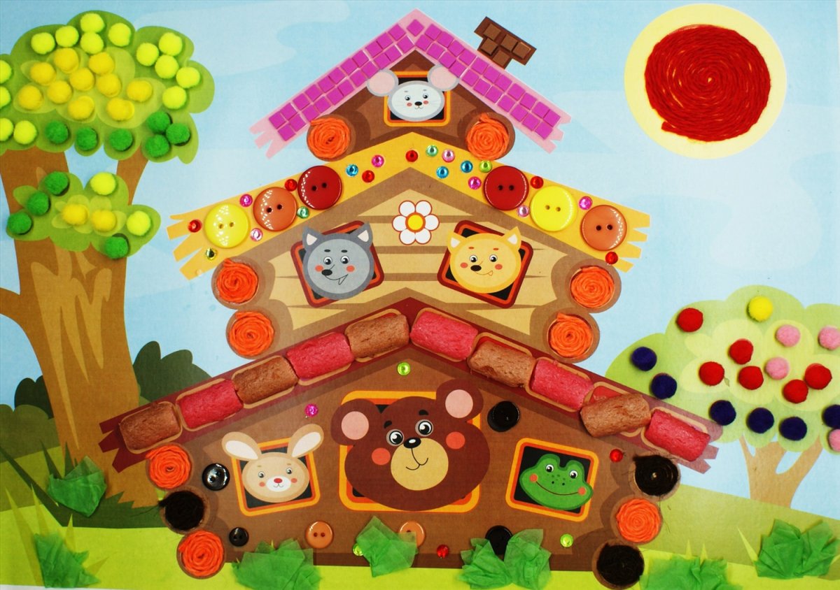 Аппликация сказочный домик