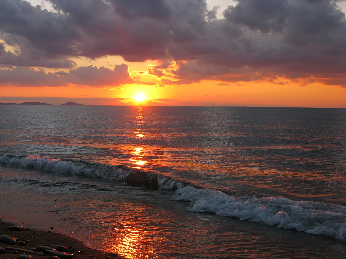 Доброе утро Восход на море