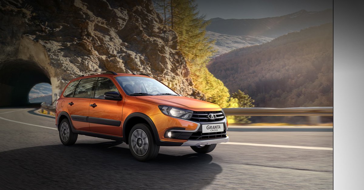 Лада Гранта кросс белая