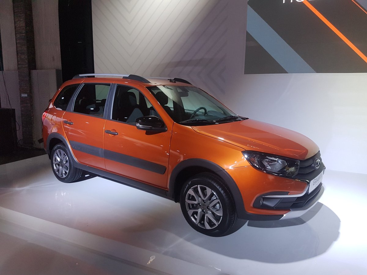 Лада Гранта кросс 2020 оранжевая
