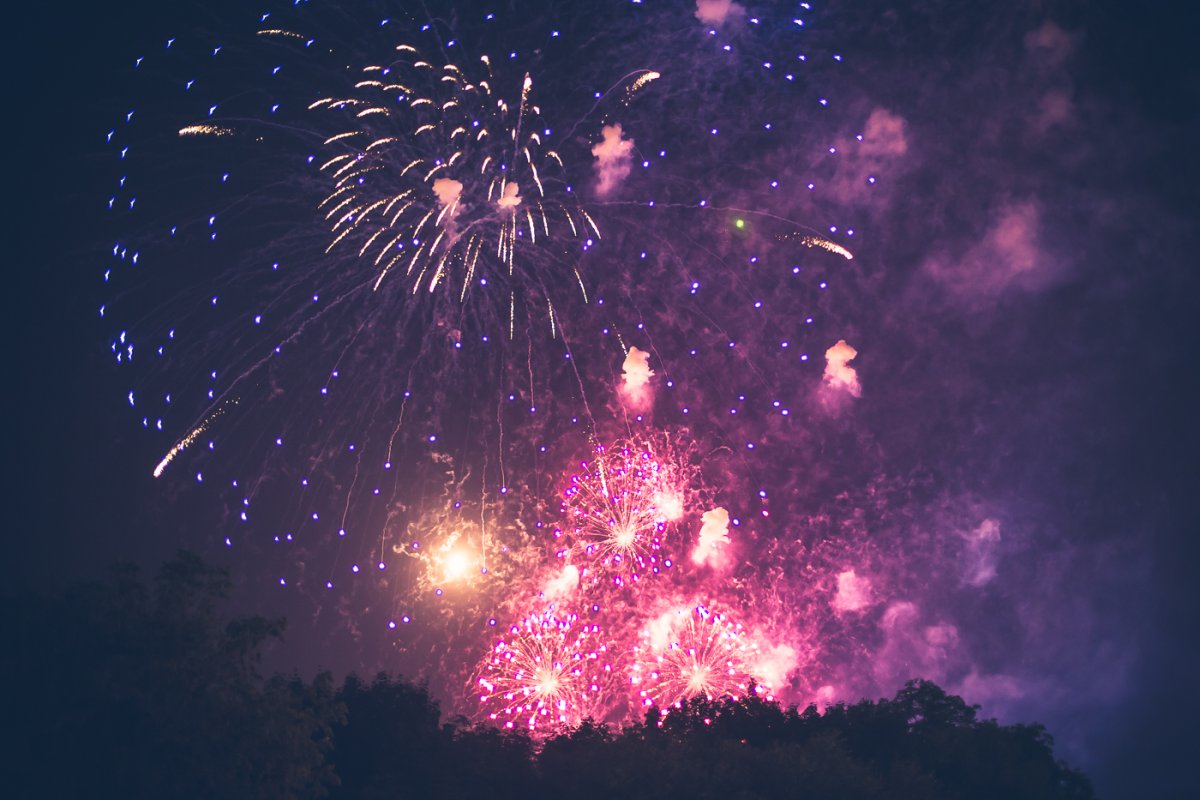 Фейерверк с днем рождения