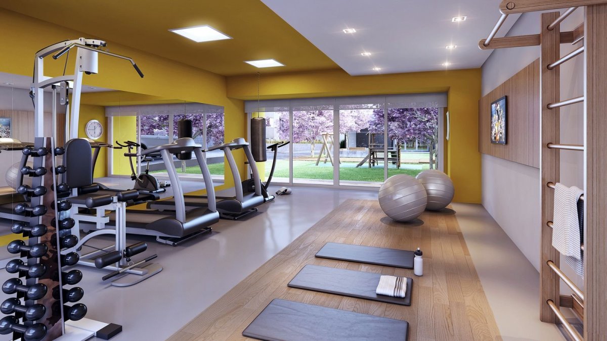 Интерьер тренажерного зала