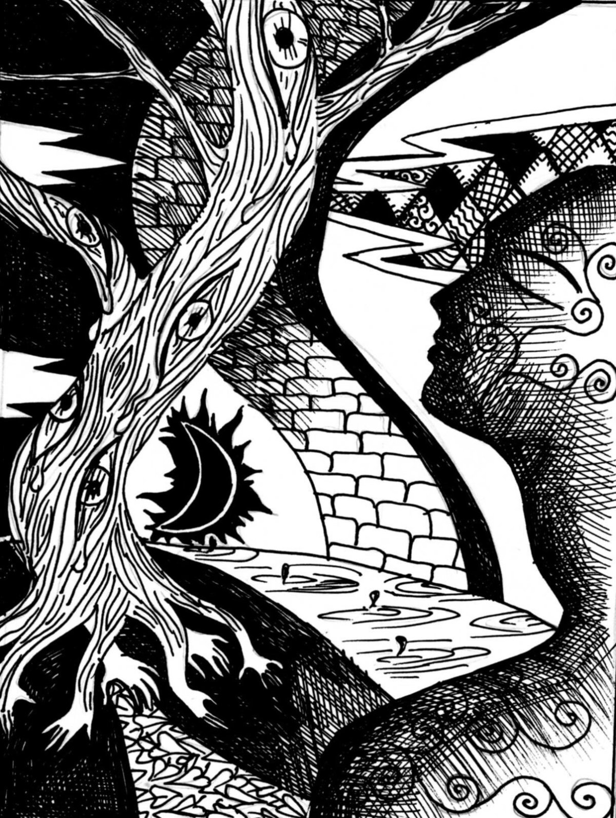 Красивая Графика тушью