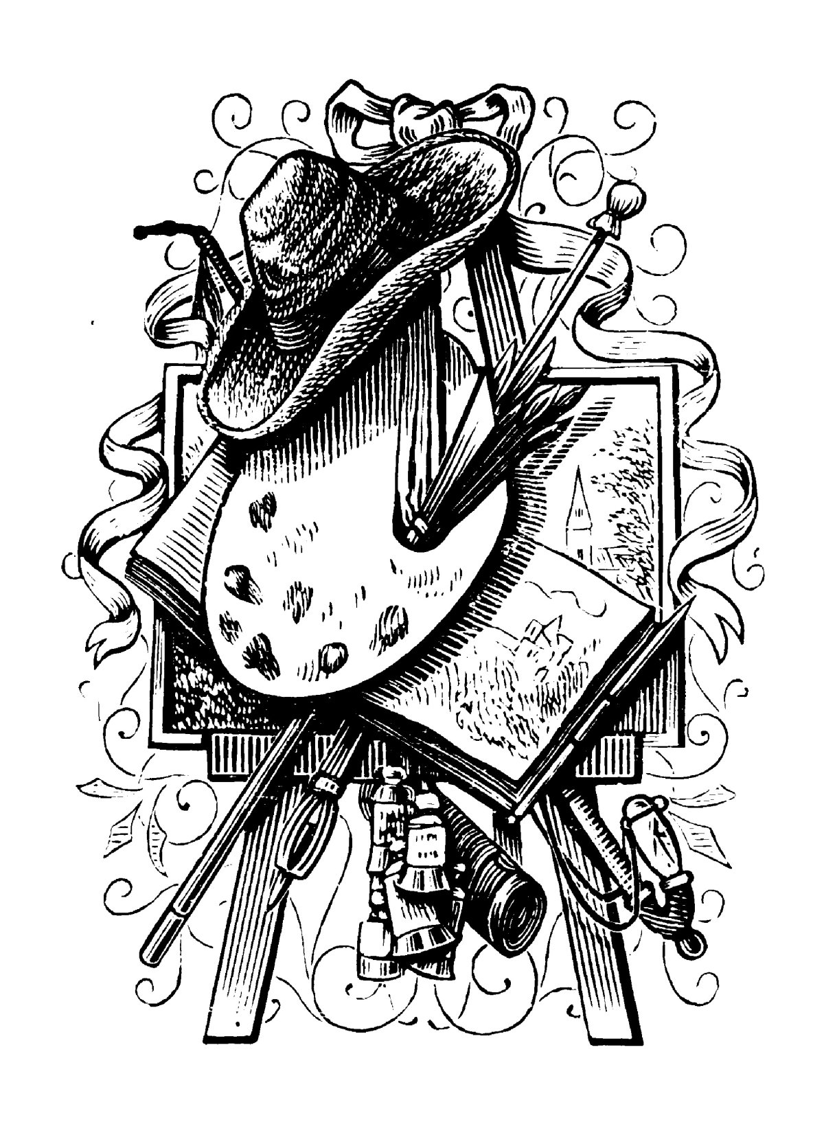 Книжная Графика иллюстрация