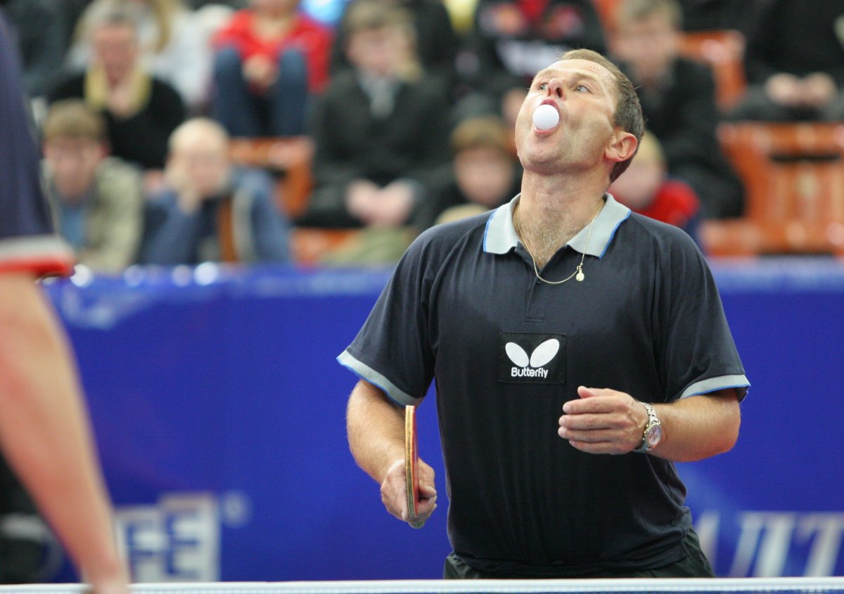 Настольный теннис прикол