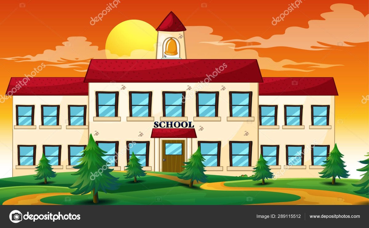 Школа мультяшный