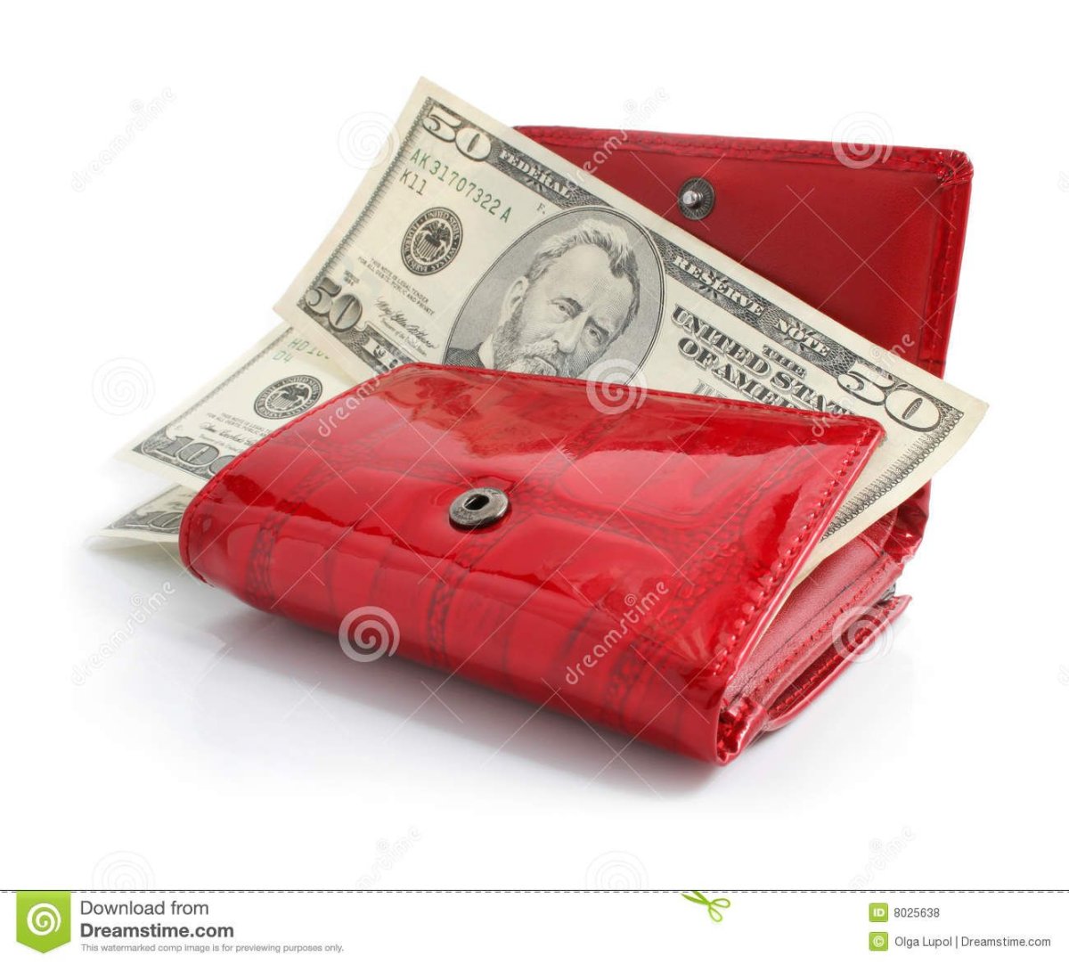 Бумажник с деньгами
