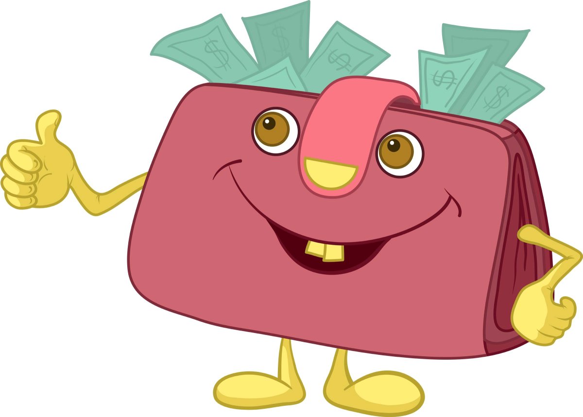 Кошелек рисунок для детей