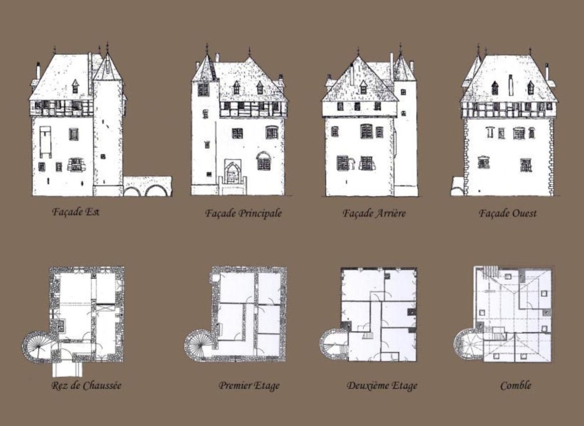 Чертежи замков средневековья