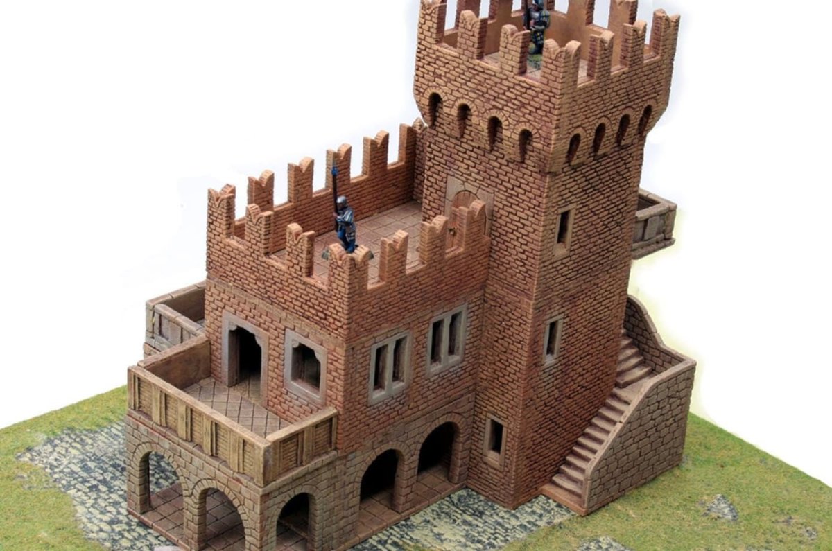 Средневековый деревянный замок