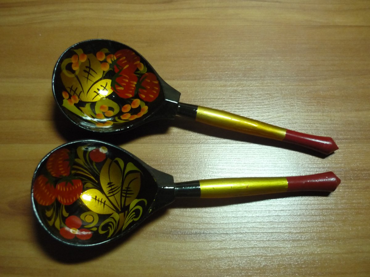 Деревянные ложки Хохлома