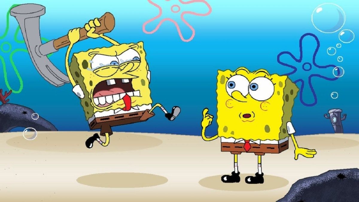 Губка Боб серьезный