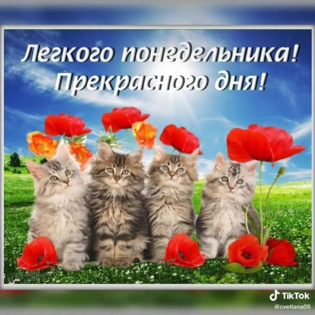 Открытка хорошего понедельника