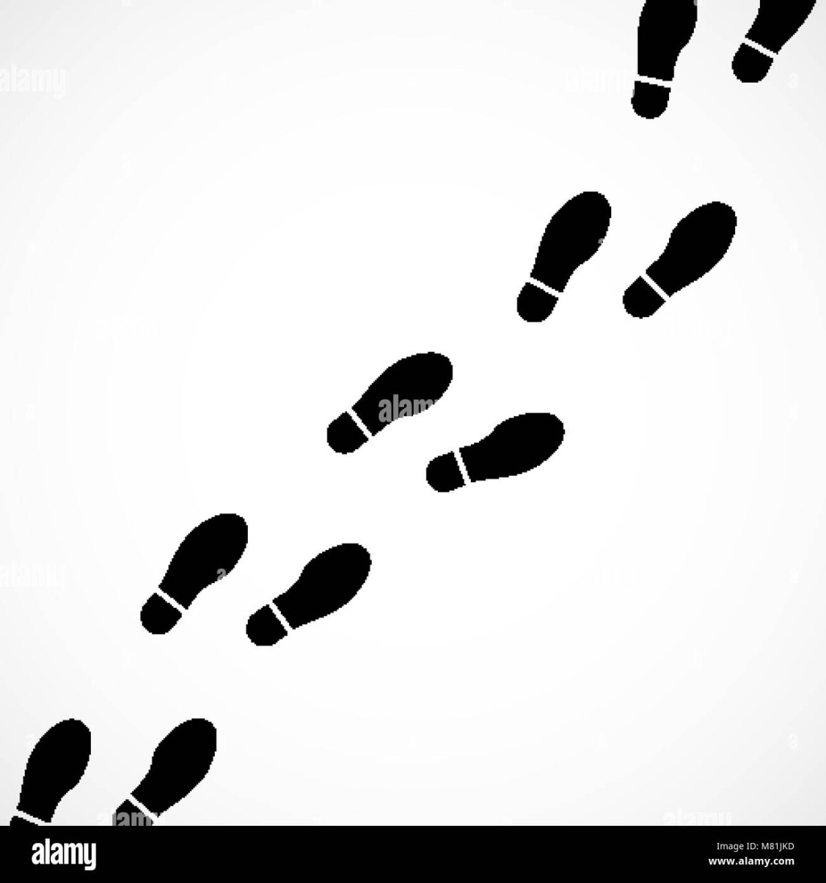 Следы ботинок человека