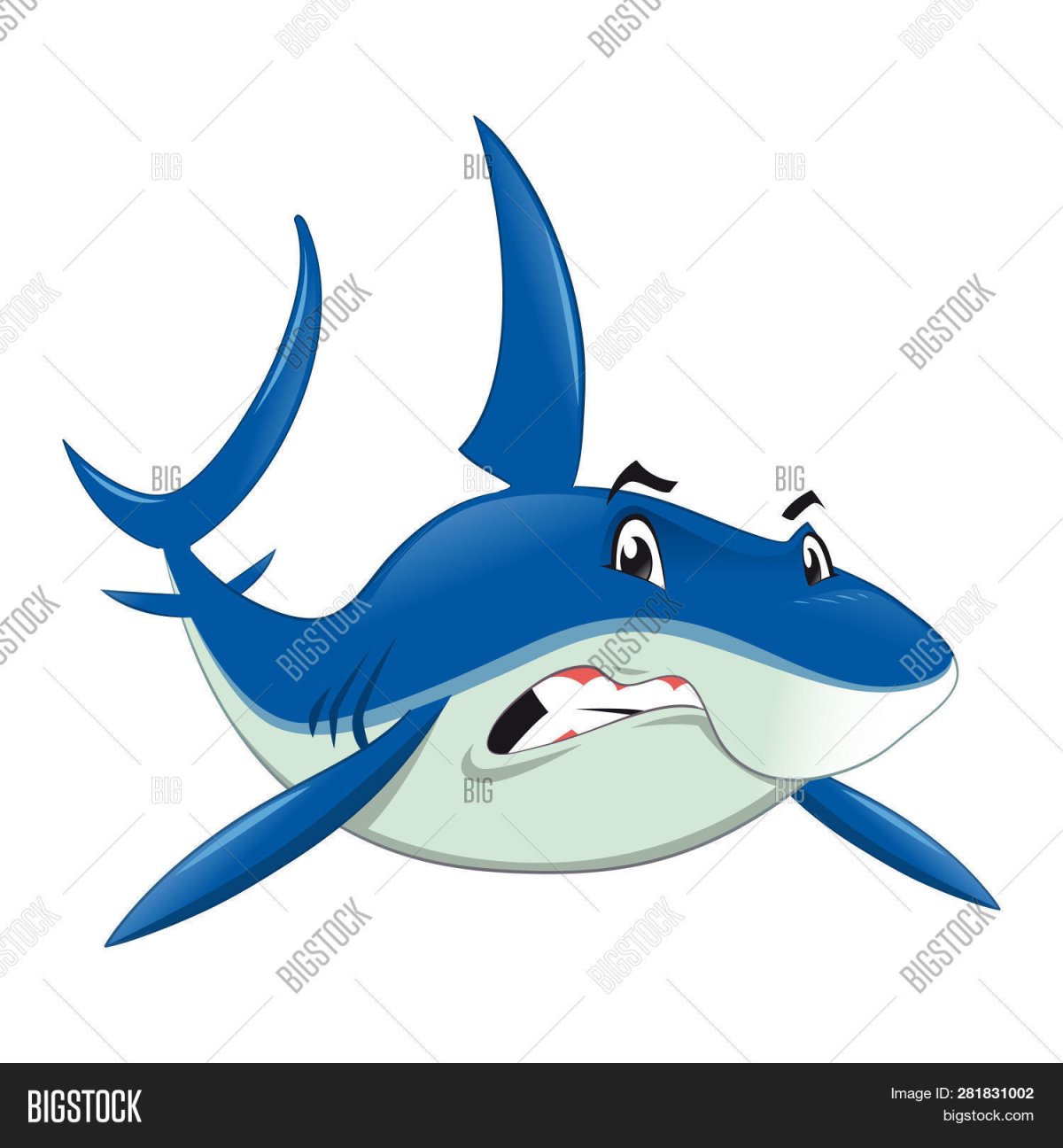 Акула мультяшная