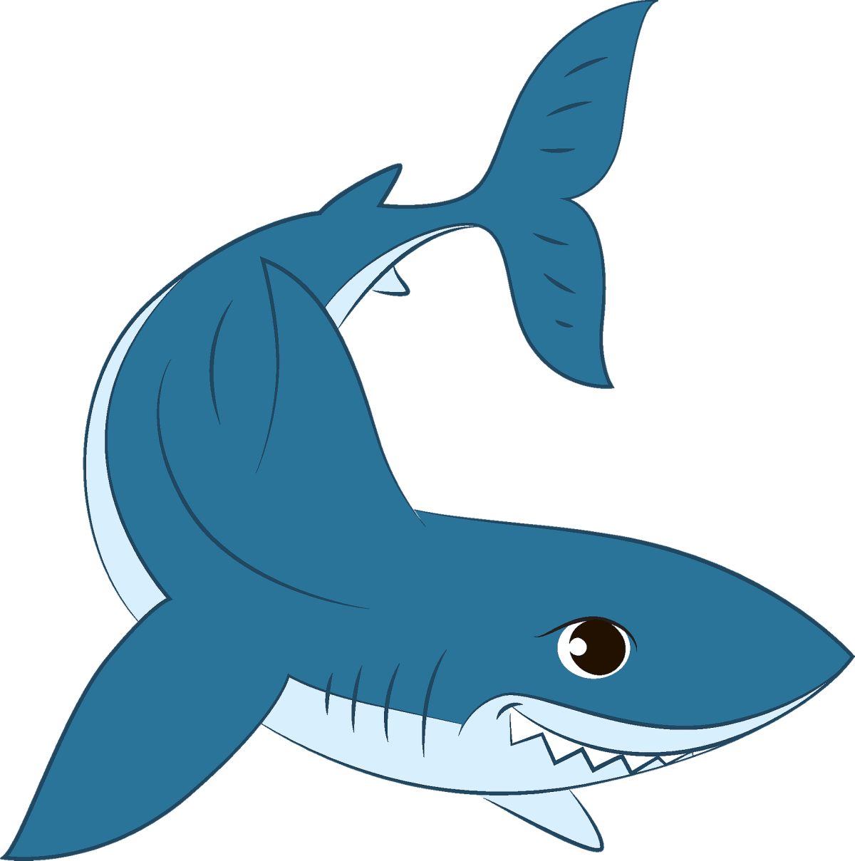 Акулы мультяшные